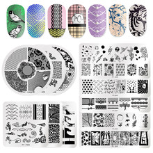 PICT YOU Geometric Nail Stamping Plates Flower Plants Natural Patterns Nail Art Stamp Templates Design Image Plate 2024 - buy cheap