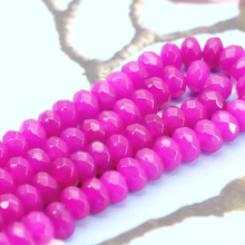 5x8mm Faceted red rose chalcedony abacus shaped loose beads 15" high quality DIY women jewelry making  wholesale 2024 - buy cheap