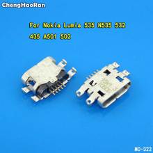 ChengHaoRan-Conector Micro Mini USB, 2-10 Uds., para Nokia Lumia A501 502 535 N535 532 435, base conectora del enchufe, puerto de carga 2024 - compra barato