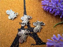 25pcs--Gloves Charms, Antique Tibetan Silver Tone 2 Sided Mitten Charm pendants 19x15mm 2024 - buy cheap