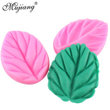 Mujiang Leaves Fondant Moulds Cake Decorating Tools Chocolate Soap Mould Kitchen Cake Stencils 2024 - buy cheap