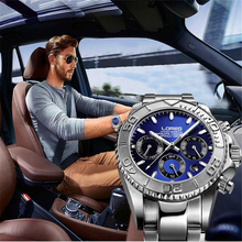 LOREO 200m Waterproof Mechanical Men's Watches Stainless Steel Casual Business Men Multifunction Watch Automatic erkek kol saat 2024 - buy cheap
