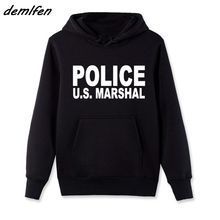 New Fashion Casual Men Fleece Hoodie Police U.s. Marshal Sweatshirt Cool Hoody Jacket Coat Harajuku Streetwear 2024 - buy cheap