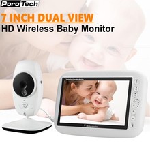 870S Baby Monitor 7 Inch 720P Dual View LCD display wireless IR Night vision 2 way audio Temperature monitor Nanny Baby Camera 2024 - buy cheap