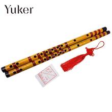 Бамбуковая флейта длиной 47 см, сопрано F Key, китайский музыкальный инструмент Dizi ручной работы в классическом стиле D Key 2024 - купить недорого