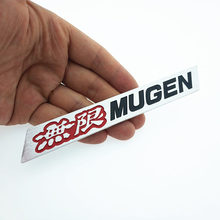 Новые 3D алюминиевые детали, эмблема MUGEN, хромированный логотип, задний значок, наклейка на багажник автомобиля, Стайлинг автомобиля для Honda Civic Accord CRV Fit 2024 - купить недорого