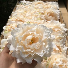 30pcs 12-15cm dia. Artificial peony flower full open head wedding party christmas  guide decoration  DIY flower wall accessories 2024 - buy cheap