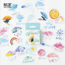 46 Pcs/box Creative Good Or Bad Weather Stickers Set Decorative Stationery Stickers Scrapbooking DIY Diary Album Stick Lable 2024 - buy cheap