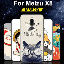 Funda de dibujos animados para Mei zu X8 M852Q, fundas de teléfono suave de moda, meizu X8 M852Q, carcasa de protección M852 Q 2024 - compra barato