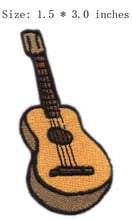 Guitar embroidery patch 1.5" wide /instrument patch/music/Ironing 2024 - buy cheap