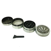 Drop Shipping Herb Grinder  Grinder 40mm 50mm 4levels Zinc Alloy High Quality  Tobacco Smoke Crusher 2024 - buy cheap