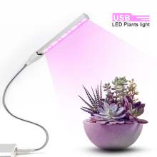 Luces Led de crecimiento de luz de espectro completo rojo azul 5 V USB crecer poste Flexible 3 W para plantas hidropónicas flores el crecimiento de las plantas de la lámpara 2024 - compra barato