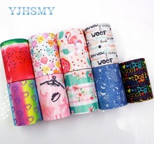 YJHSMY,I-18428-58,75 mm 5 Yards Cartoon Ribbons Thermal transfer Printed grosgrain Wedding Accessories,DIY handmade materials 2024 - buy cheap