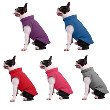 Осенне-зимняя одежда для собаки из флиса теплая одежда для собак щенка куртка бульдог домашнее животное свитер пальто для маленьких собак питбул чихуахуа 2024 - купить недорого