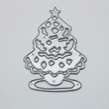 YINISE Christmas Tree Metal Cutting Dies For Scrapbooking Stencils DIY Album Cards Decoration Embossing Folder Die Cutter Tools 2024 - buy cheap