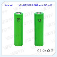 High drain battery 30A US18650VTC4 rechargeable battery cell 2100mah 18650 Li-ion battery for Sony brand(1pc) 2024 - buy cheap