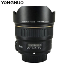 YONGNUO 14mm F2.8 Ultra-wide Angle Prime Lens YN14mm Auto Focus AF MF Metal Mount Lens for Nikon d5300 d3400 d3100 d200 d810 2024 - buy cheap