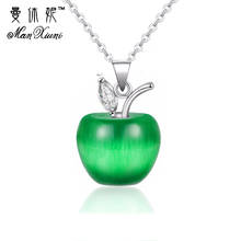 Manxiuni 7 Colors Apple Statement Necklaces for Women Jewelry kolye with RhineStones statement Necklace & Pendientes Orecchini 2024 - buy cheap