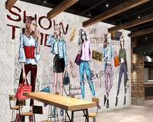 Beibehang пользовательские обои ручная роспись косметика магазин одежды инструменты фон гостиная спальня ТВ фрески 3d обои 2024 - купить недорого