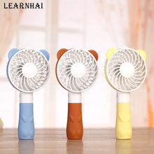 LEARNHAI Portable Rechargeable USB Mini Summer Handheld Air Cooling Fan With 1200mAH Lithium Battery For Office Study Outdoor 2024 - buy cheap