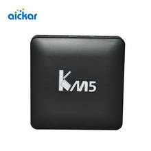 Aickar Newest KM5 TV Box Android 6.0 Amlogic S905X Quad Core 1G/8G 2.4G WIFI KODI IPTV Smart TV Box Media Player Set Top Box 2024 - buy cheap