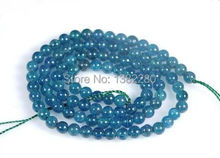 ! new arrive 6mm Apatite Round chalcedony Loose Beads 15" 2 pieces / lot fashion jewelry  JT5859 2024 - buy cheap