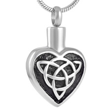 MJD9128 Stainless Steel Heart Urn Pendant Cremation Ashes Holder Memorial Keepsake with 20 Chain 2024 - buy cheap