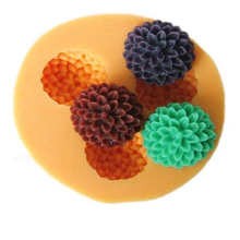 3 Holes Chrysanthemum&Flower Shaped 3D Silicone Cake Mold Soap Mold Fondant Cake Decorating Tools E725 2024 - buy cheap
