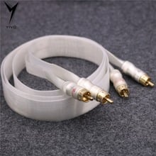 Second-Hand HI-end High Purity RCA to RCA Metal Pure Copper Plated Gold Connector Speaker DIY finished Audio Cable Wire Cord 2024 - buy cheap