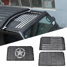 Car Cover for Jeep Wrangler SunShade Roof Top Mesh UV Proof Protection Net Accessories for Jeep Wrangler 2018 2019 2024 - buy cheap