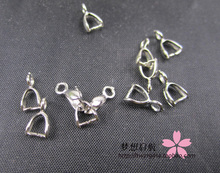 Diy necklace accessories  buckle hooks 10pcs Rhodium Color Metal Findings 2024 - buy cheap