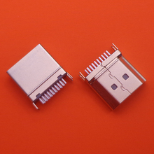 1PC 19 pin male plug interface Connector,2 row pins 19Pin(10pin 9pin) 1.6MM spacing HDMI-compatible for HD equipment socket 2024 - buy cheap