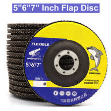 1pcs Abrasive Disc 5"  6" 7" inch 125mm 150mm 180mm Metal Sanding Flap Discs Angle Grinder Polishing Grinding Wheels 60 80 Grit 2024 - buy cheap