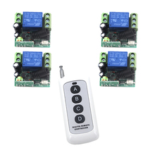 MITI-Envío gratis DC12V 10A 315 MHz pequeño interruptor de Control remoto inalámbrico 1 transmisor con 4 receptores SKU: 5341 2024 - compra barato