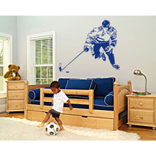 Pegatina de pared de 3 tamaños para niños, palo de hockey, juego equipo deportivo, pegatinas de pared del dormitorio, decoración del hogar, Envío Gratis 2024 - compra barato