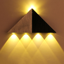 Modern Led Wall Lamp 3W Aluminum Body Triangle Wall Light For Bedroom Home Lighting Luminaire Bathroom Light Fixture Wall Sconce 2024 - buy cheap