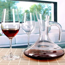 Decantador de vino de vidrio reforzado, vertedor de vino tinto decorativo sin plomo, aireador de vino, accesorios de vino de lujo soplados a mano, regalo 2024 - compra barato