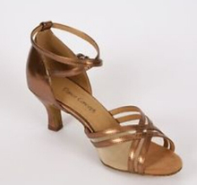 Wholesale Ladies Girls Copper Leather  Ballroom Latin Samba Salsa Ceroc Tango Dance Shoes All Size 2024 - buy cheap