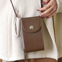 New Designer PU Leather Women Handbags Fashion Smartphone Cell Phone Small Bag Messenger Crossbody Bag Card Purse Pocket Zipper 2024 - buy cheap