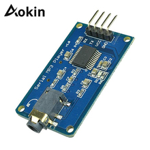 Aokin-Módulo reproductor de música YX5300 UART TTL Serial MP3, compatible con tarjeta MP3/WAV Micro SD/SDHC para Arduino/AVR/ARM 3,2-5,2 V DC 2024 - compra barato