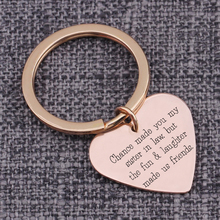 Heart Keychain Chance Made You My Sister In Law But The Fun And Laughter Made Us Friends Sister Keyring Keepsake Present Jewelry 2024 - buy cheap