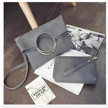 2018 new fashion simple ring ladies handbag retro matte leather mother bag shoulder diagonal small bag travel bag CZ139 2024 - buy cheap