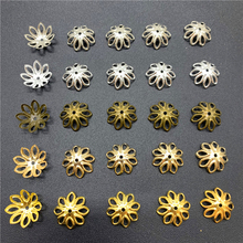 100pcs 14x14mm Jewelry Findings Alloy Beads Cap Ancient Charms Flower Shape Pendant Charms For Jewelry Making DIY Accessories 2024 - buy cheap