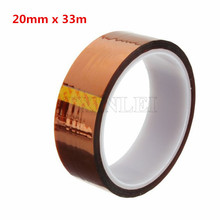 (20 Pcs/lot) Polyimide Tape Film High Temperature Resistance 20mm X 33m 2024 - buy cheap