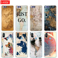 Silicone Cover Case For Xiaomi Mi 8 8SE A1 A2 5 5S 5X 6 Mi5 MI6 NOTE 3 MAX Mix 2 2S World Map Travel Plans 2024 - buy cheap