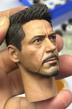 Cabeza de Tony Stark a escala 1/6, escultura personalizada para muñeca Phicen jiaoli de 12 pulgadas, colección de figuras de acción 2024 - compra barato