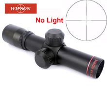 WIPSON Tactical Hunting Scope 4.5x20 Optics Sights AK47 AK74 AR15 Red Illumination Mil-Dot Riflescopes With Ring Mounts 2024 - buy cheap