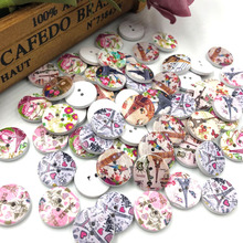 50pcs Tower Buttons 2 Holes Wooden Buttons Sewing Buttons Craft Scrapbooking Clothing Accessories WB80 2024 - buy cheap
