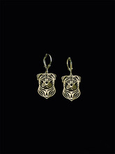Trendy personalized cute Pug drop earrings gold silver plated  earrings women fashion jewelry from india bridal earing 2024 - buy cheap