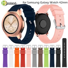 Correia de relógio esporte, pulseira de relógio inteligente de silicone para samsung galaxy watch 42mm 20mm, pulseiras de relógio para samsung gear s2 sport e amazfit 2024 - compre barato